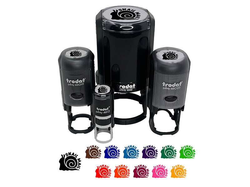 Snail Mail Self-Inking Rubber Stamp Ink Stamper for Stamping Crafting Planners
