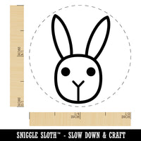 Bunny Rabbit Face Simple Easter Self-Inking Rubber Stamp Ink Stamper for Stamping Crafting Planners