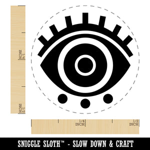Large Iris Evil Eye Nazar Charm Self-Inking Rubber Stamp Ink Stamper for Stamping Crafting Planners