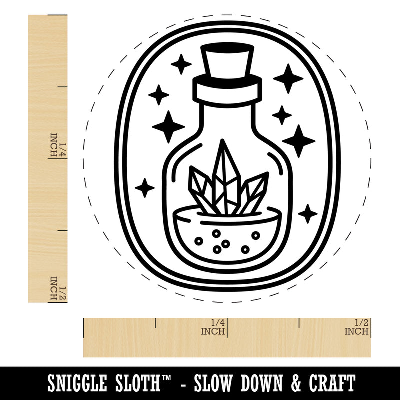 Magical Crystal Potion Self-Inking Rubber Stamp Ink Stamper for Stamping Crafting Planners