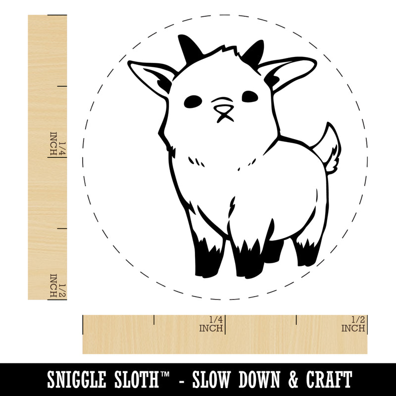 Adorable Baby Goat Self-Inking Rubber Stamp Ink Stamper for Stamping Crafting Planners