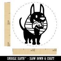 Anubis Puppy Egyptian Jackal Dog Self-Inking Rubber Stamp Ink Stamper for Stamping Crafting Planners