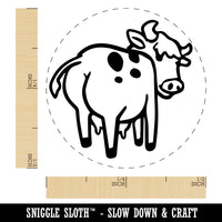 Cheeky Cow Butt Self-Inking Rubber Stamp Ink Stamper for Stamping Crafting Planners