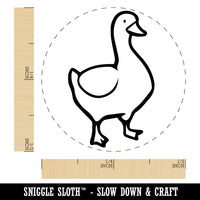 Goose Standing Ominously Self-Inking Rubber Stamp Ink Stamper for Stamping Crafting Planners