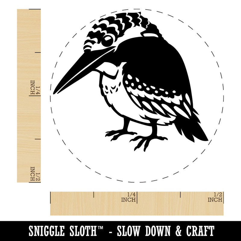 Kingfisher Bird Self-Inking Rubber Stamp Ink Stamper for Stamping Crafting Planners