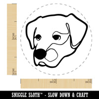 Labrador Dog Artsy Contour Line Self-Inking Rubber Stamp Ink Stamper for Stamping Crafting Planners