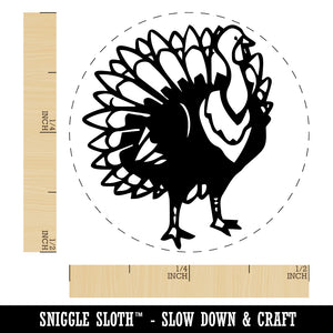 Proud Standing Turkey Self-Inking Rubber Stamp Ink Stamper for Stamping Crafting Planners
