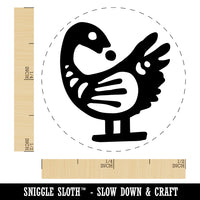 Sankofa African Adinkra Bird Symbol Reflection Self-Inking Rubber Stamp Ink Stamper for Stamping Crafting Planners