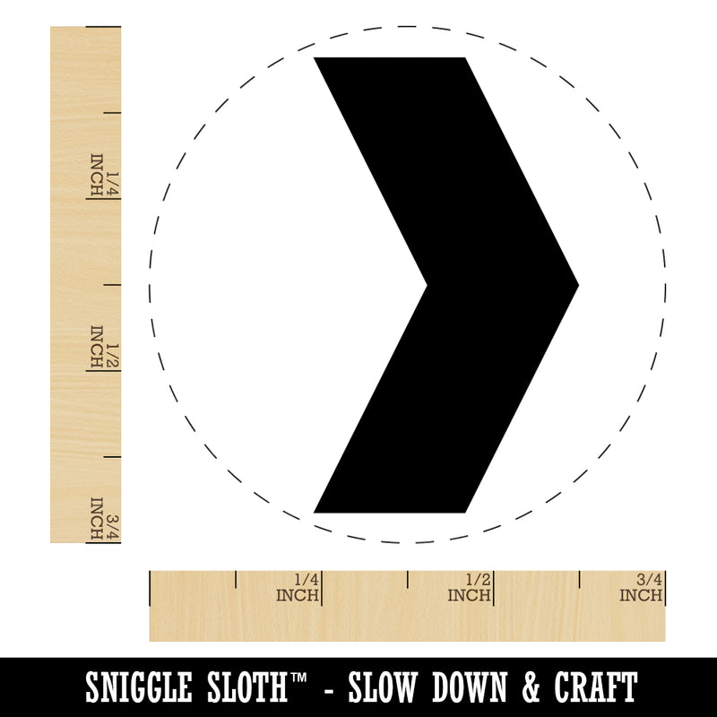 Chevron Arrow Solid Self-Inking Rubber Stamp for Stamping Crafting Planners