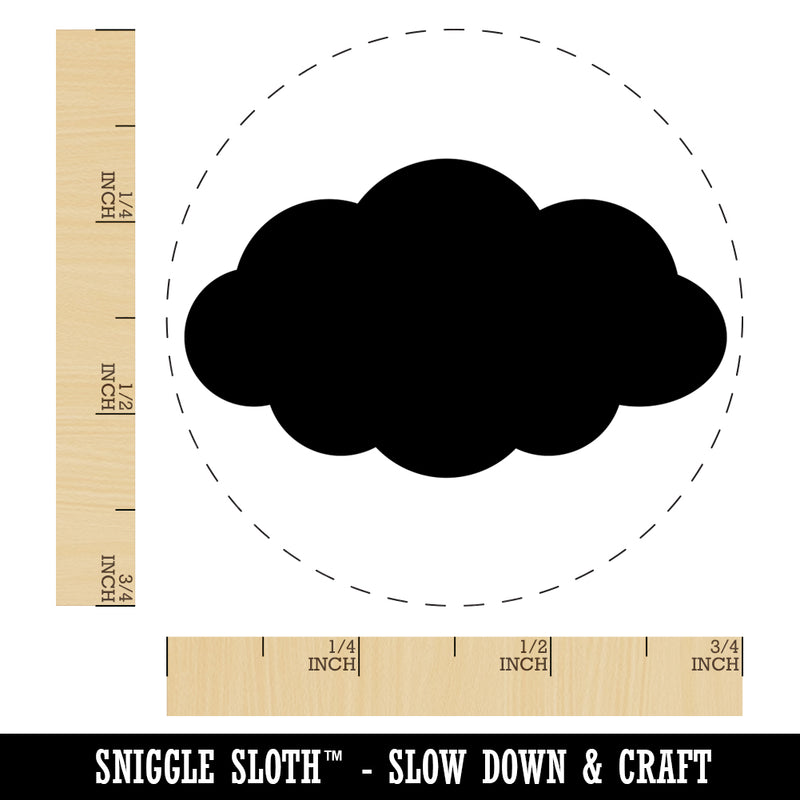 Cloud Solid Self-Inking Rubber Stamp for Stamping Crafting Planners