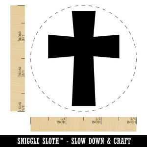 Cross Angled Christian Church Religion Self-Inking Rubber Stamp for Stamping Crafting Planners