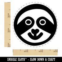 Sloth Face Self-Inking Rubber Stamp for Stamping Crafting Planners