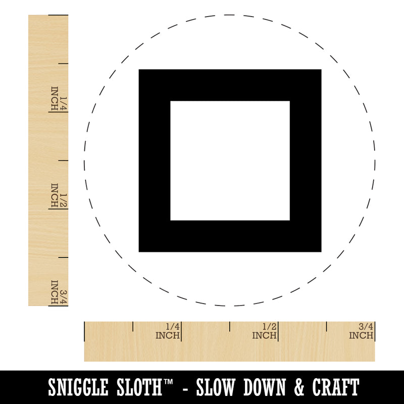 Square Box Self-Inking Rubber Stamp for Stamping Crafting Planners