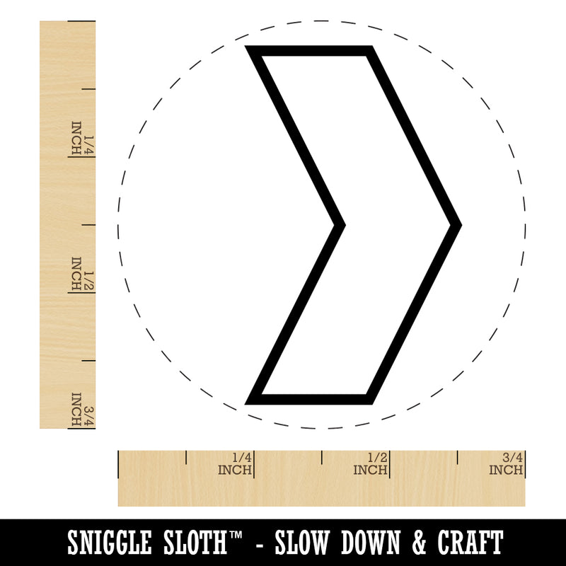 Chevron Arrow Outline Self-Inking Rubber Stamp for Stamping Crafting Planners