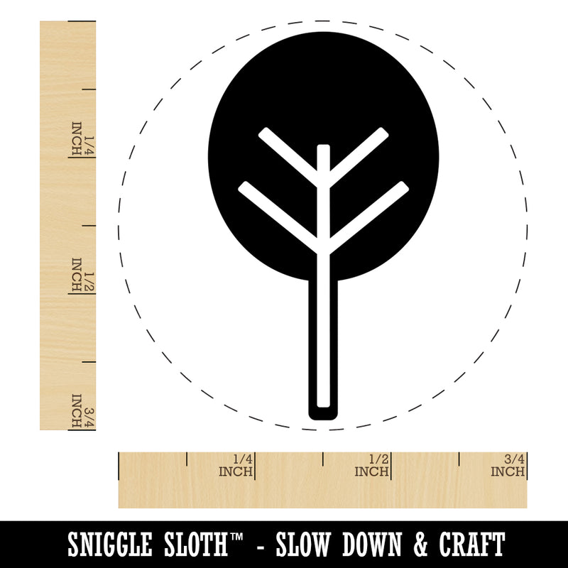 Cute Tree Self-Inking Rubber Stamp for Stamping Crafting Planners