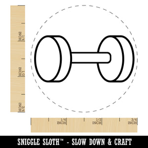 Dumbbell Gym Workout Exercise Self-Inking Rubber Stamp for Stamping Crafting Planners