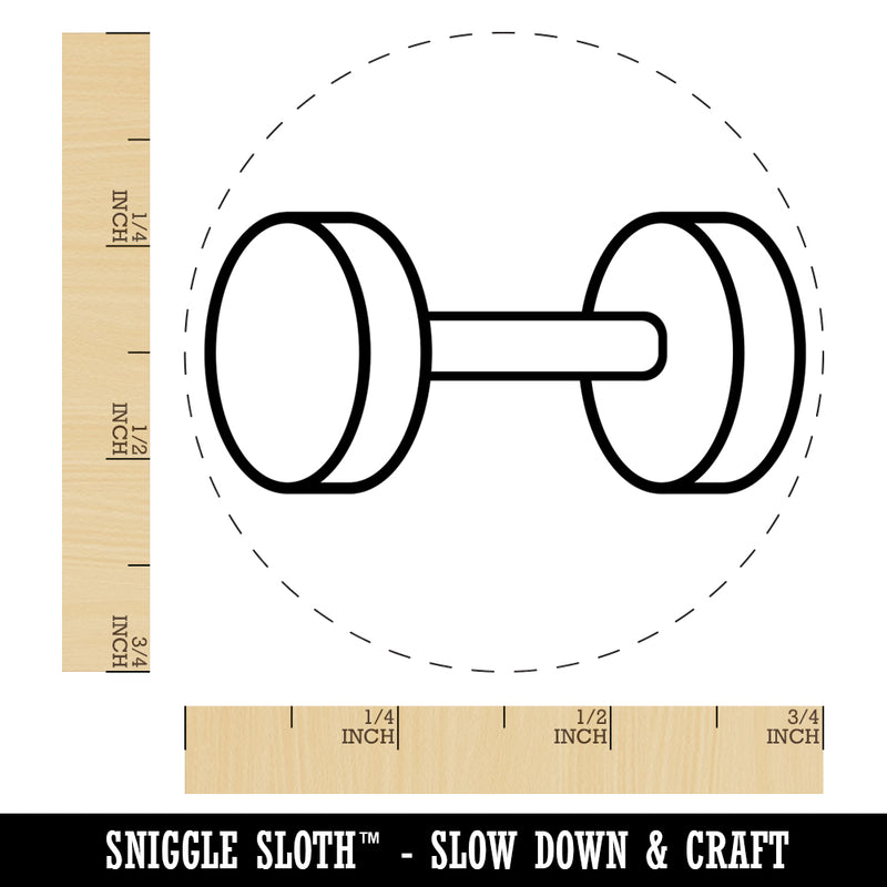 Dumbbell Gym Workout Exercise Self-Inking Rubber Stamp for Stamping Crafting Planners