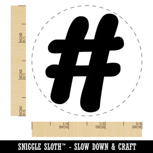 Hashtag Number Sign Self-Inking Rubber Stamp for Stamping Crafting Planners