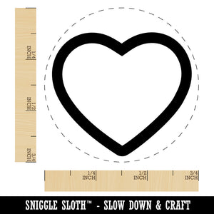 Heart Hollow Self-Inking Rubber Stamp for Stamping Crafting Planners