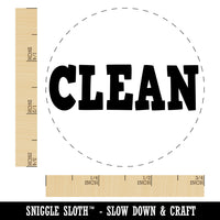 Clean Text Self-Inking Rubber Stamp for Stamping Crafting Planners