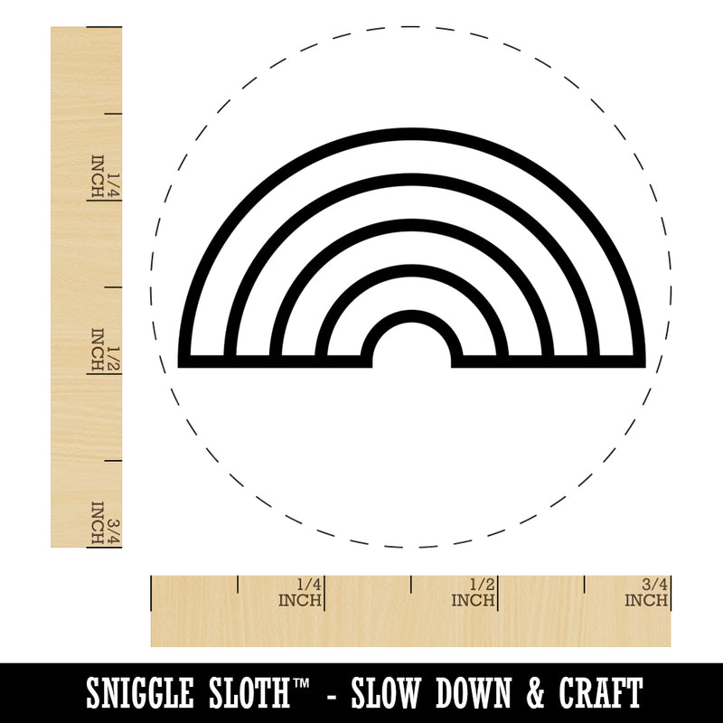 Cute Rainbow Self-Inking Rubber Stamp for Stamping Crafting Planners