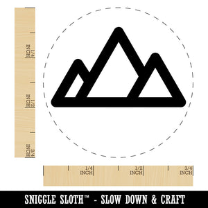 Mountain Range Self-Inking Rubber Stamp for Stamping Crafting Planners