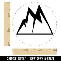 Mountains Jagged Self-Inking Rubber Stamp for Stamping Crafting Planners