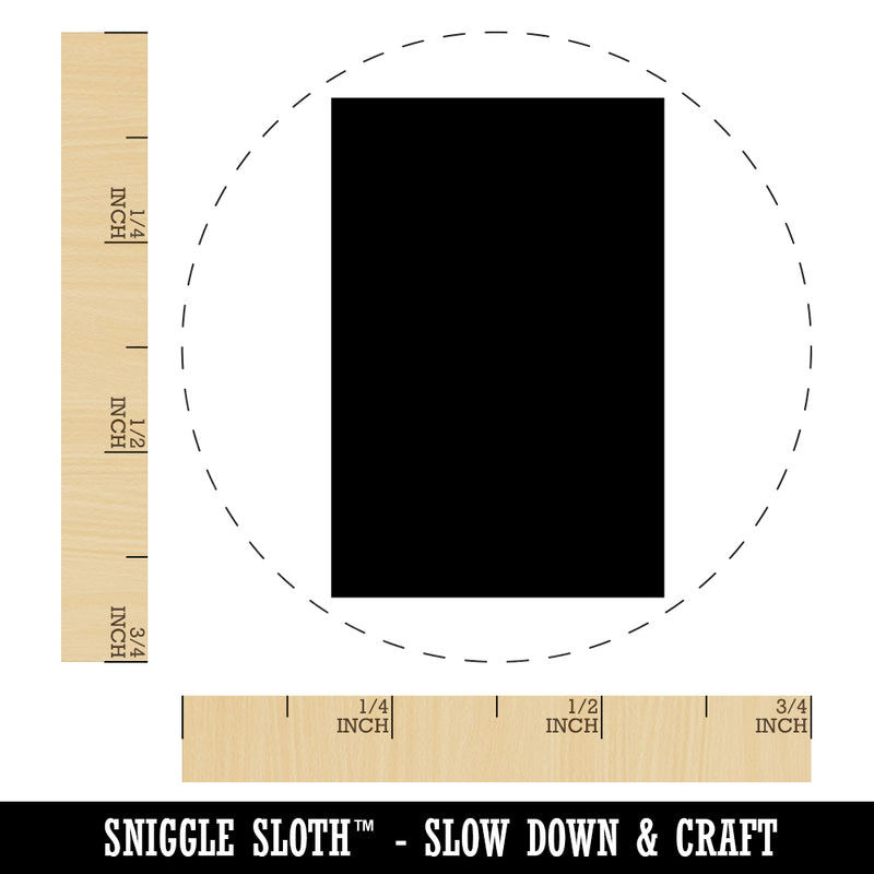 Rectangle Solid Self-Inking Rubber Stamp for Stamping Crafting Planners