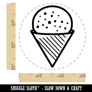 Snow Cone Shaved Ice Self-Inking Rubber Stamp for Stamping Crafting Planners