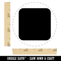 Square Rounded Corners Self-Inking Rubber Stamp for Stamping Crafting Planners