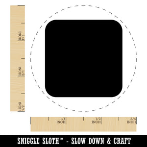 Square Rounded Corners Self-Inking Rubber Stamp for Stamping Crafting Planners