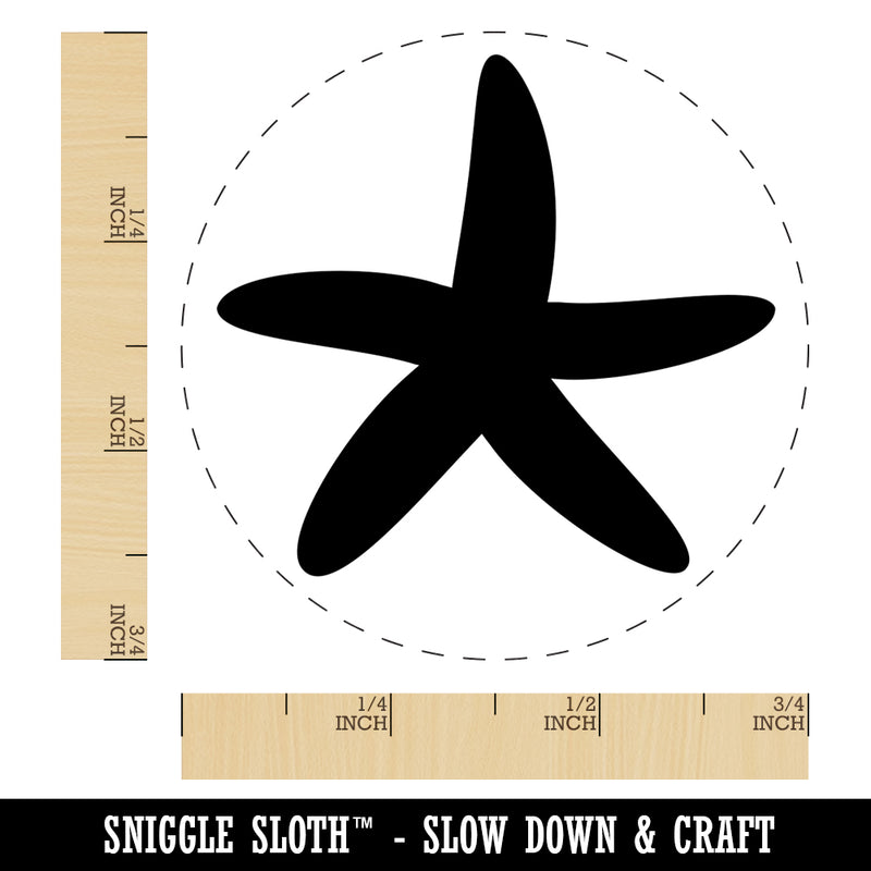 Starfish Solid Tropical Beach Self-Inking Rubber Stamp for Stamping Crafting Planners