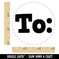 To Text Self-Inking Rubber Stamp for Stamping Crafting Planners