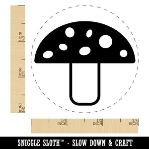 Toadstool Mushroom Self-Inking Rubber Stamp for Stamping Crafting Planners