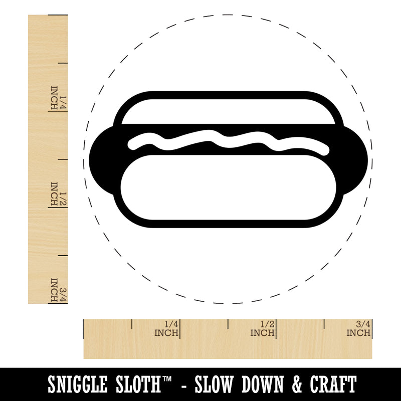 Yummy Hot Dog Self-Inking Rubber Stamp for Stamping Crafting Planners