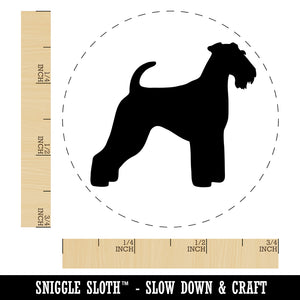 Airedale Terrier Bingley Waterside Dog Solid Self-Inking Rubber Stamp for Stamping Crafting Planners