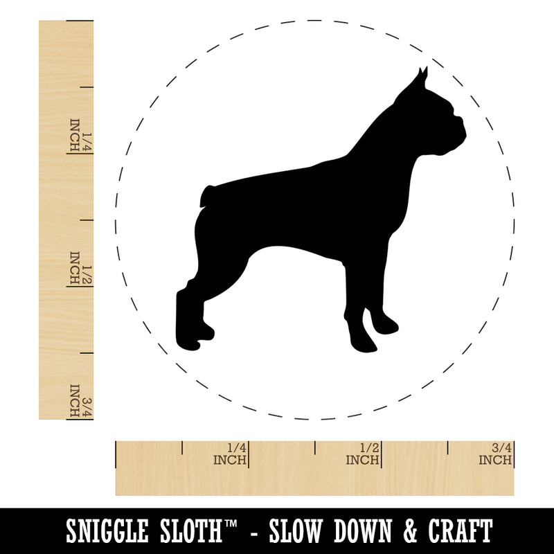 Boston Terrier Dog Solid Self-Inking Rubber Stamp for Stamping Crafting Planners