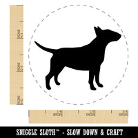 Bull Terrier Dog Solid Self-Inking Rubber Stamp for Stamping Crafting Planners