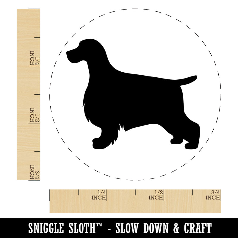 English Cocker Spaniel Dog Solid Self-Inking Rubber Stamp for Stamping Crafting Planners