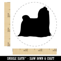 Maltese Dog Solid Self-Inking Rubber Stamp for Stamping Crafting Planners