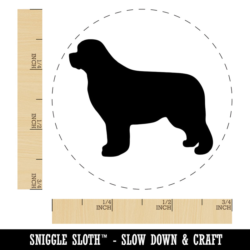 Newfoundland Dog Solid Self-Inking Rubber Stamp for Stamping Crafting Planners