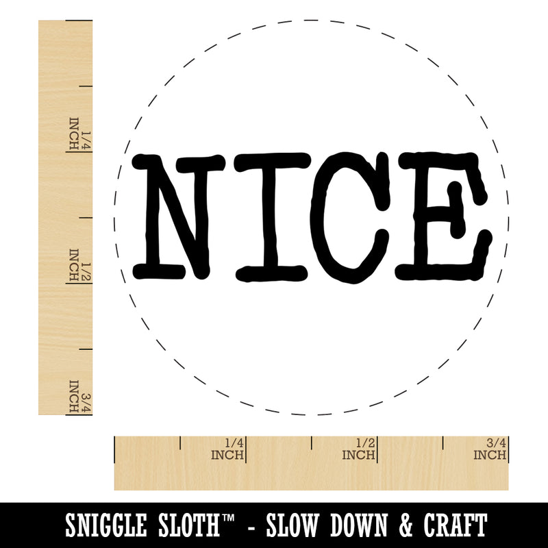 Nice Fun Text Self-Inking Rubber Stamp for Stamping Crafting Planners