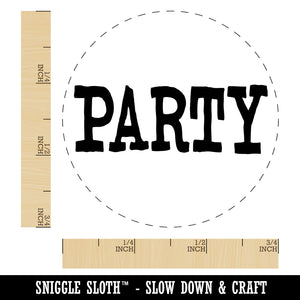 Party Fun Text Self-Inking Rubber Stamp for Stamping Crafting Planners