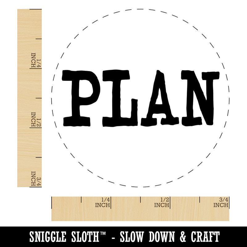 Plan Fun Text Self-Inking Rubber Stamp for Stamping Crafting Planners