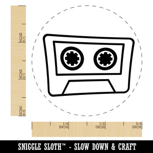 Retro Cassette Mix Tape Self-Inking Rubber Stamp for Stamping Crafting Planners