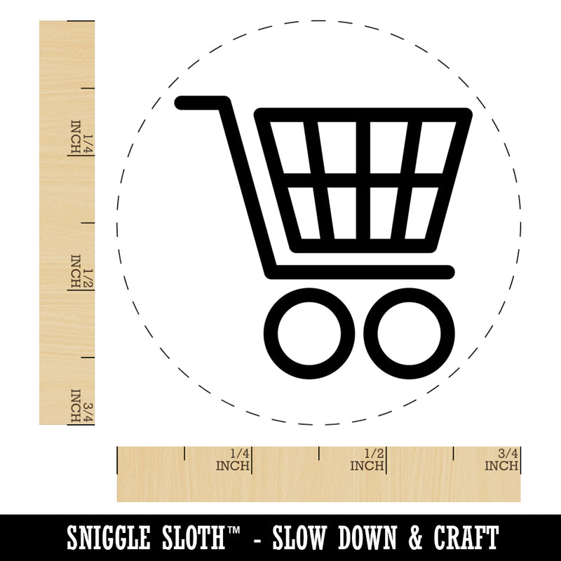 Shopping Cart Self-Inking Rubber Stamp for Stamping Crafting Planners