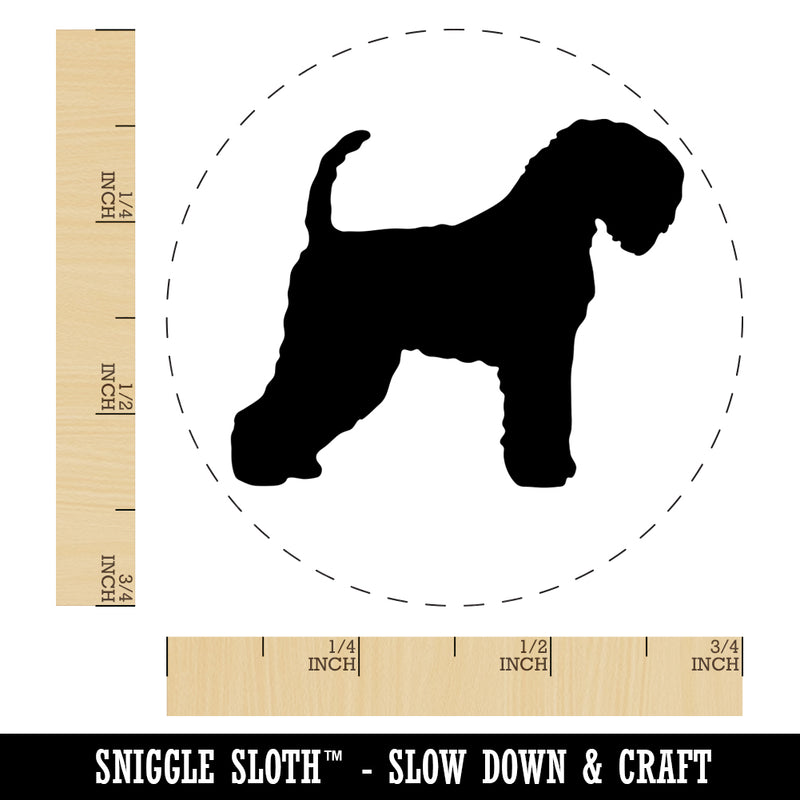 Soft Coated Wheaten Terrier Dog Solid Self-Inking Rubber Stamp for Stamping Crafting Planners