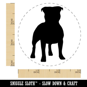 Staffordshire Bull Terrier Dog Solid Self-Inking Rubber Stamp for Stamping Crafting Planners