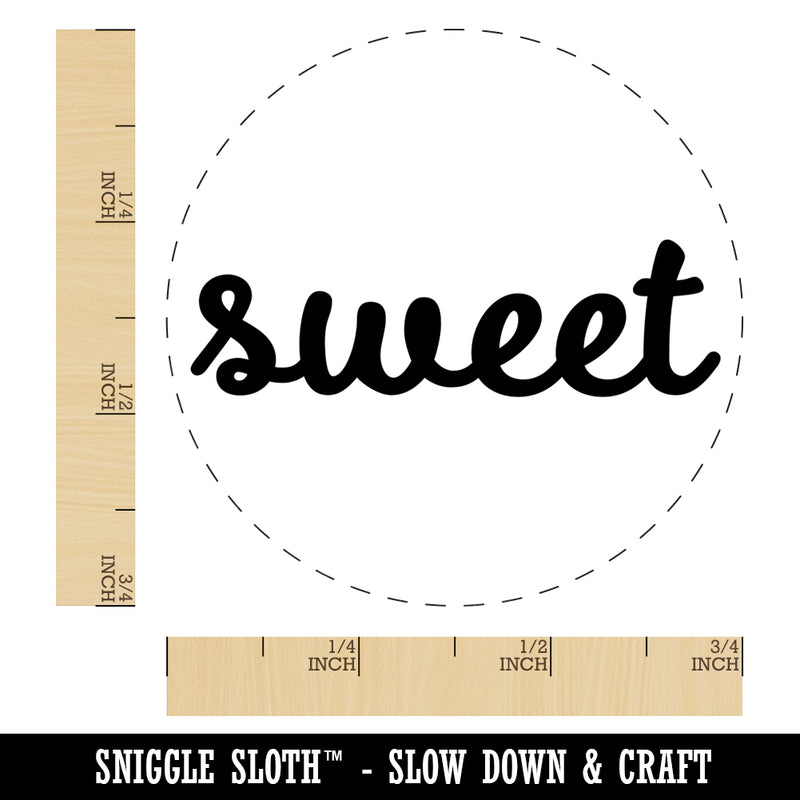 Sweet Text Cursive Self-Inking Rubber Stamp for Stamping Crafting Planners