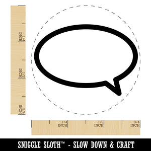 Talk Speech Bubble Outline Self-Inking Rubber Stamp for Stamping Crafting Planners